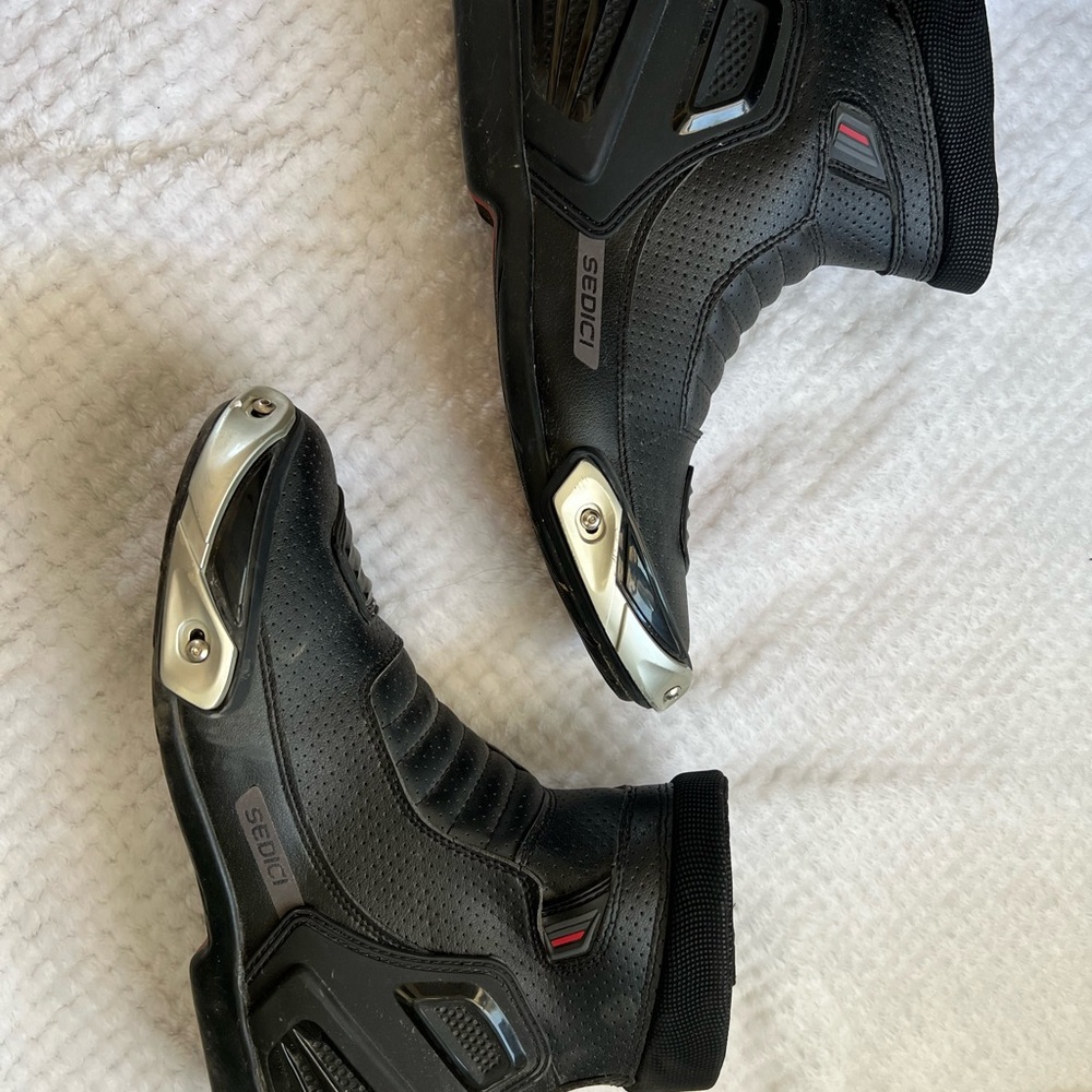 Black and Silver High-Top Boots with Chunky Design